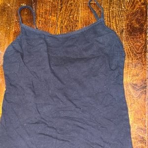 A simple black tank top